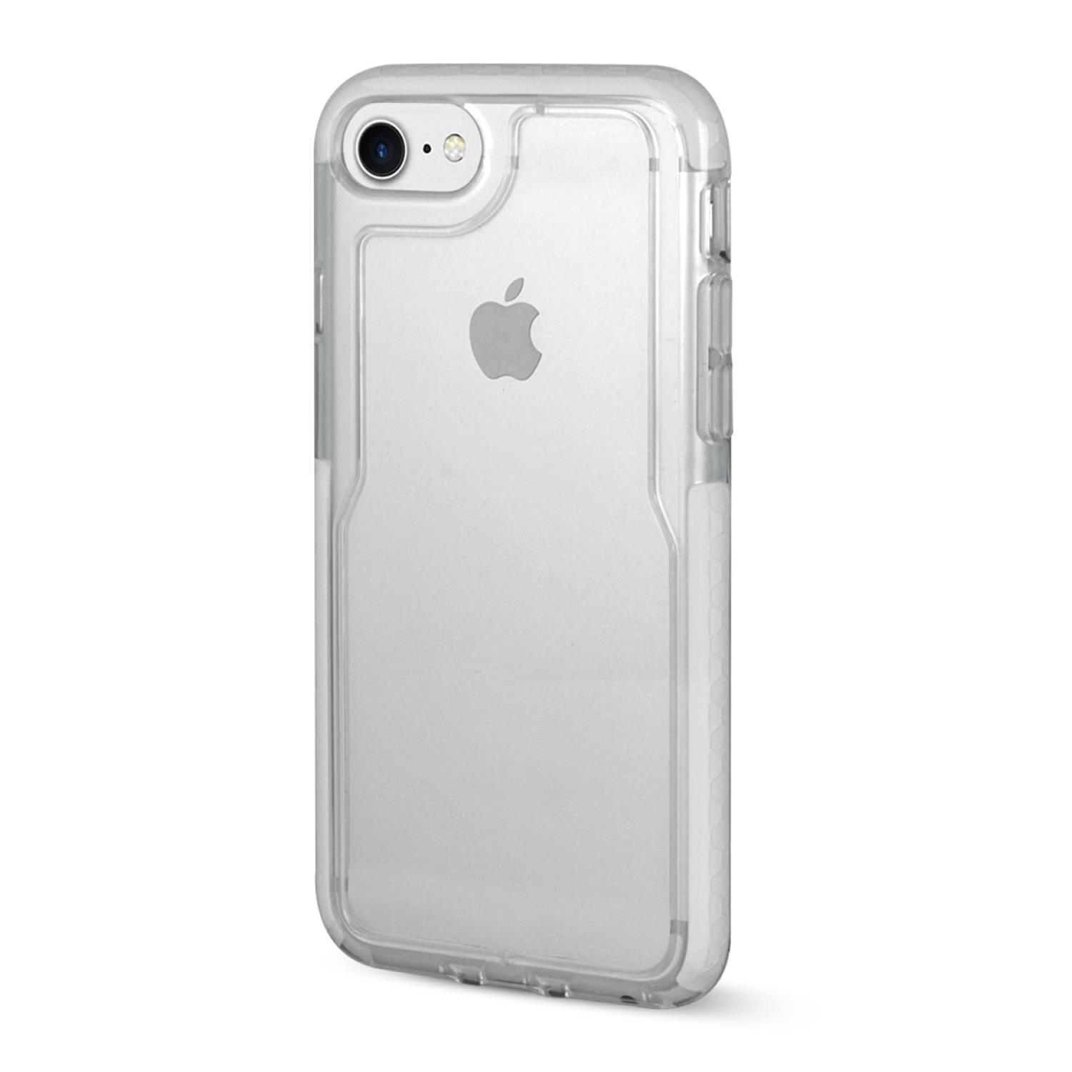 AREA Custodia cover per iPhone 6 / 6S / 7 Area X-Force trasparente con bumper bianco